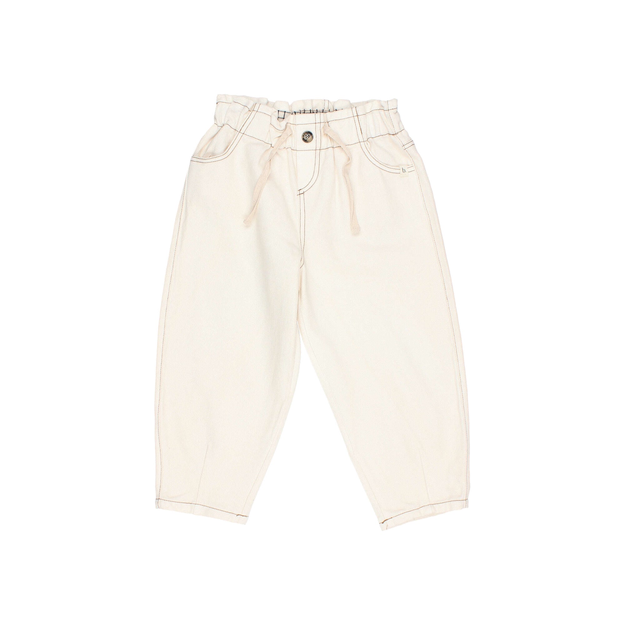 Beige soft twill pants