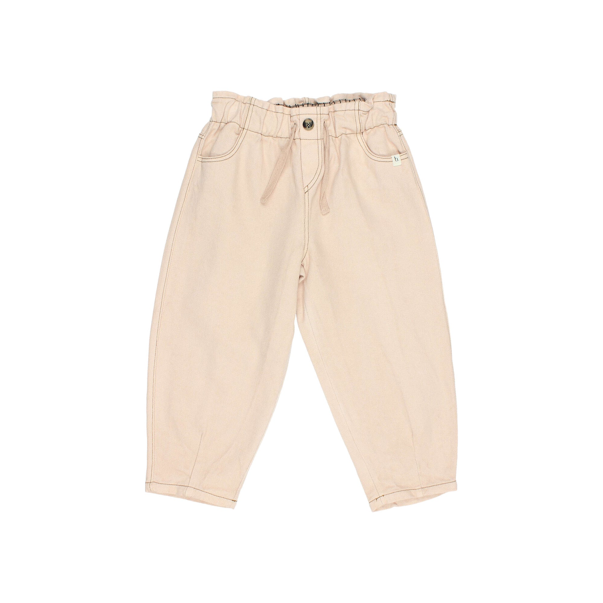 Soft twill pants in pink