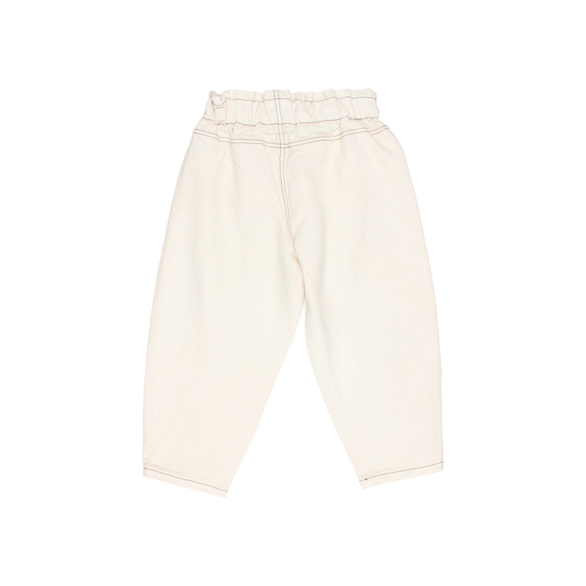 Beige soft twill pants