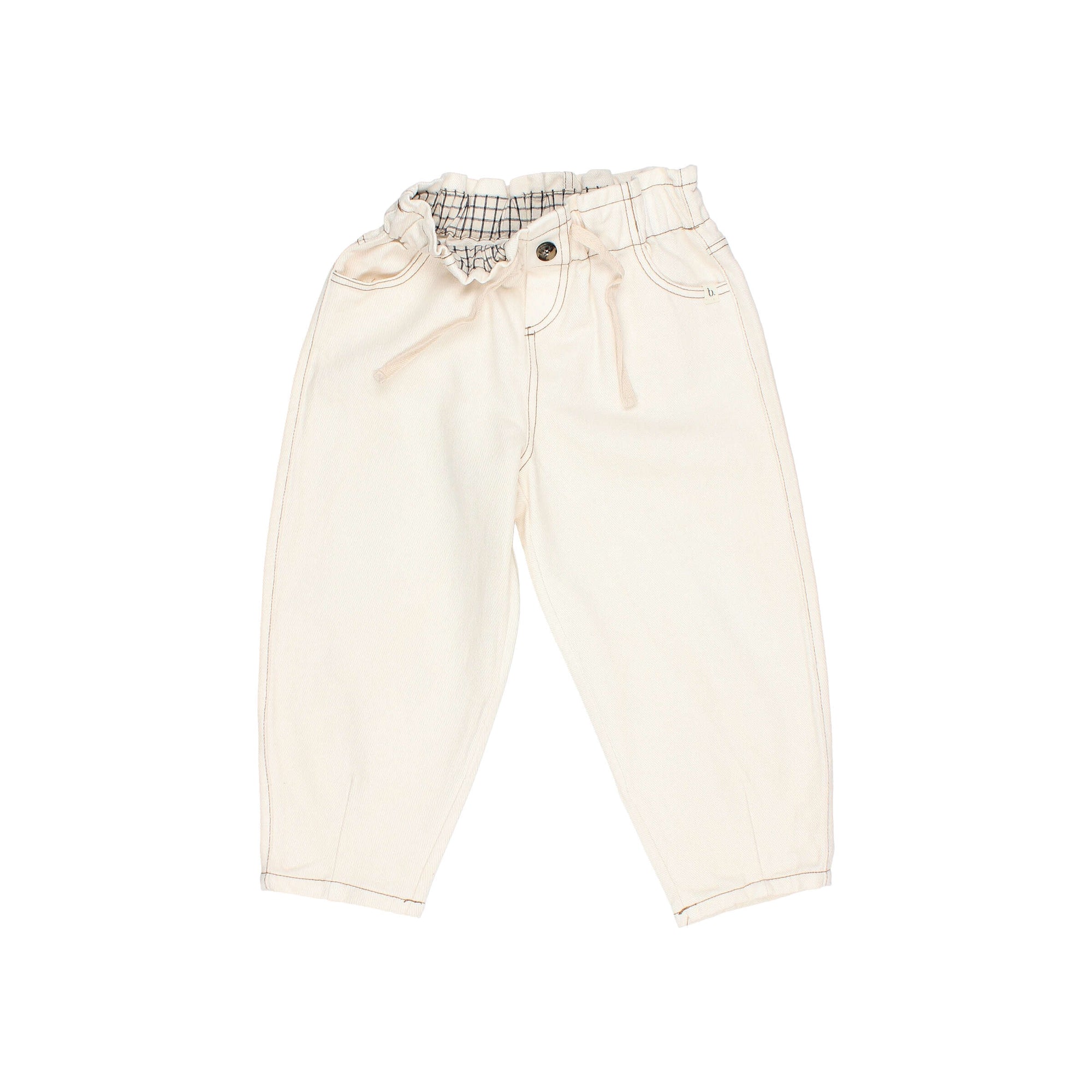 Beige soft twill pants