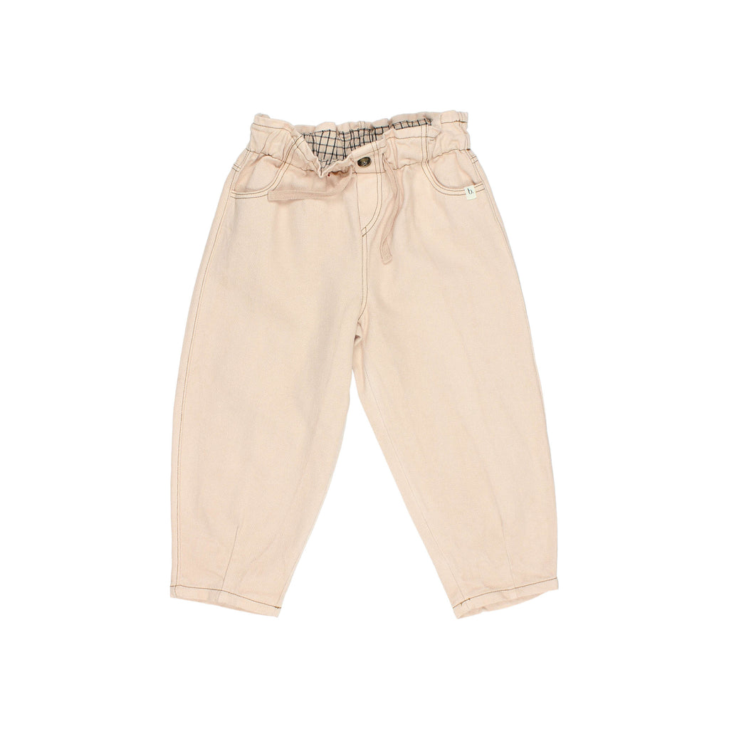 Soft twill pants in pink