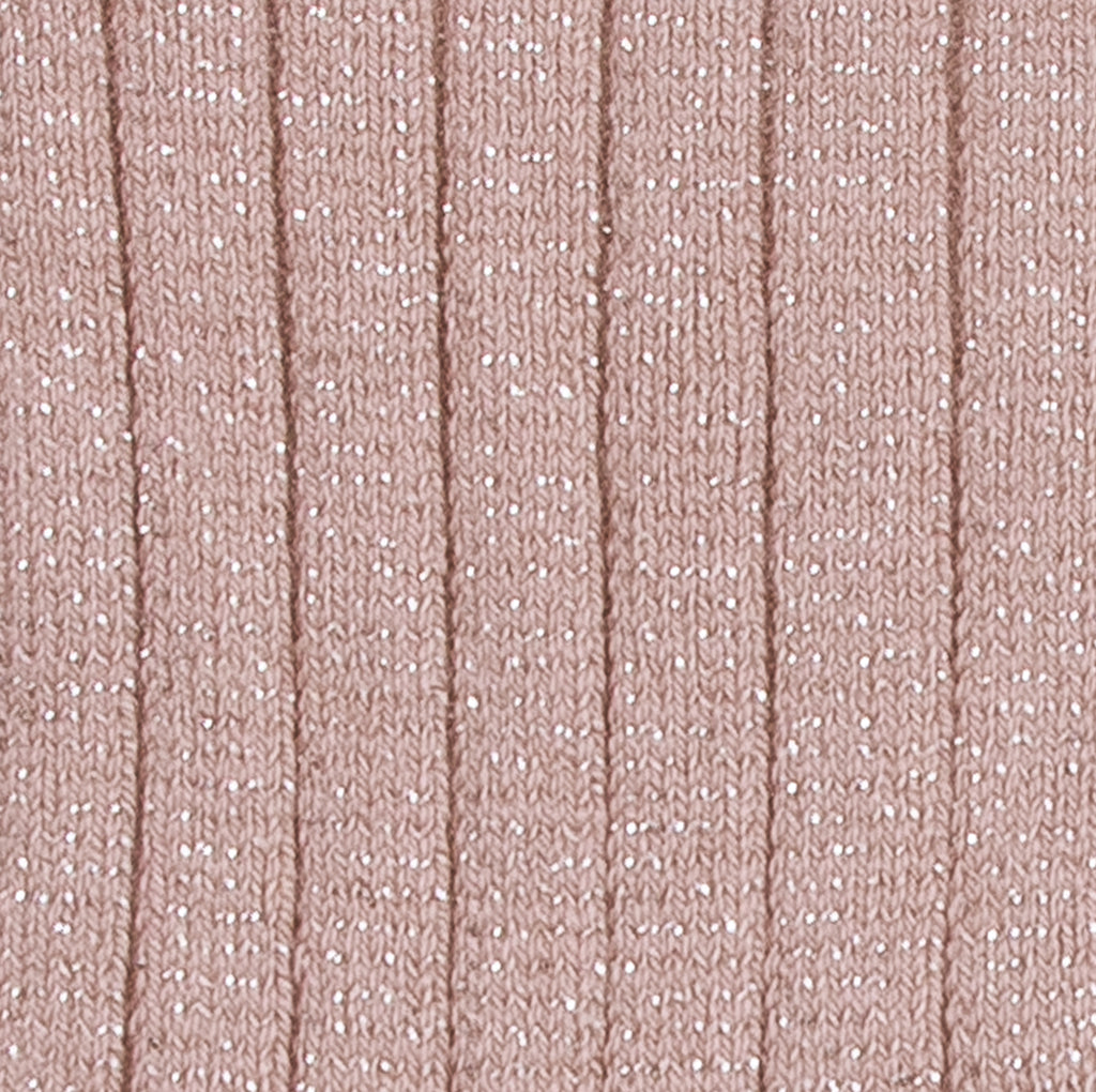 Chaussettes Victoire brillantes – Vieux rose