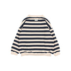 Soft fleece striped sweatshirt
