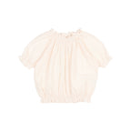 Blouse Ivoire à Manches Courtes