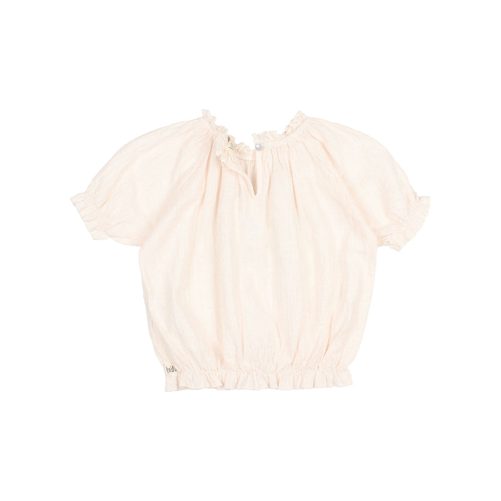 Blouse Ivoire à Manches Courtes