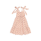 Printed pink dress flowers