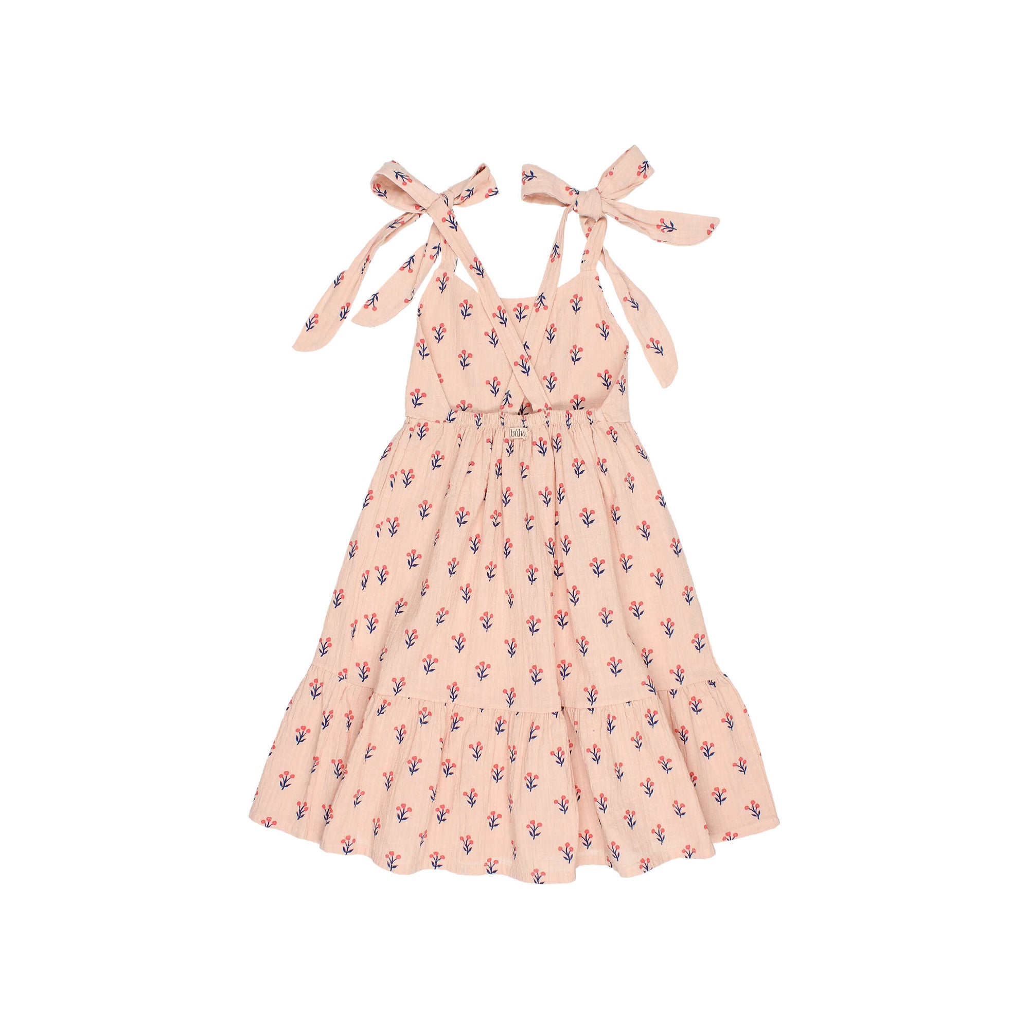 Printed pink dress flowers