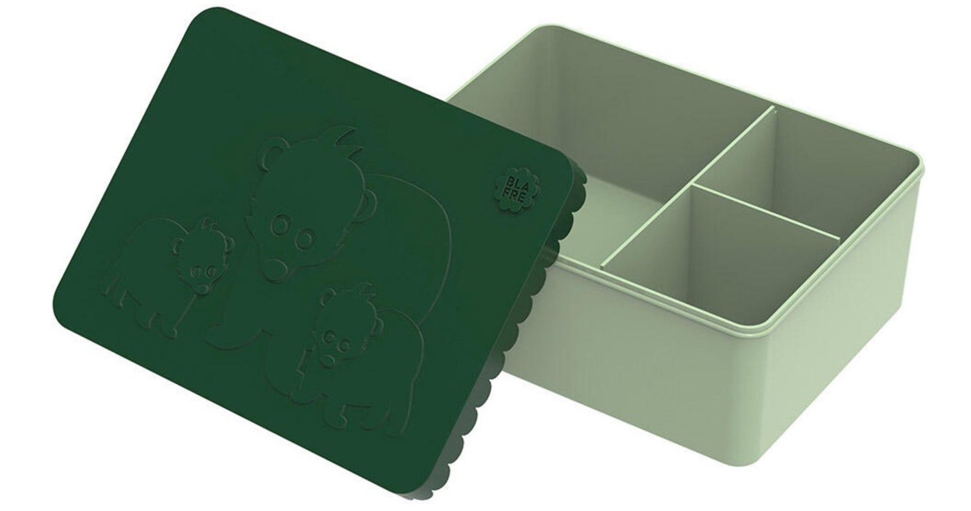 Blafre lunch box 3 compartiments ours vert
