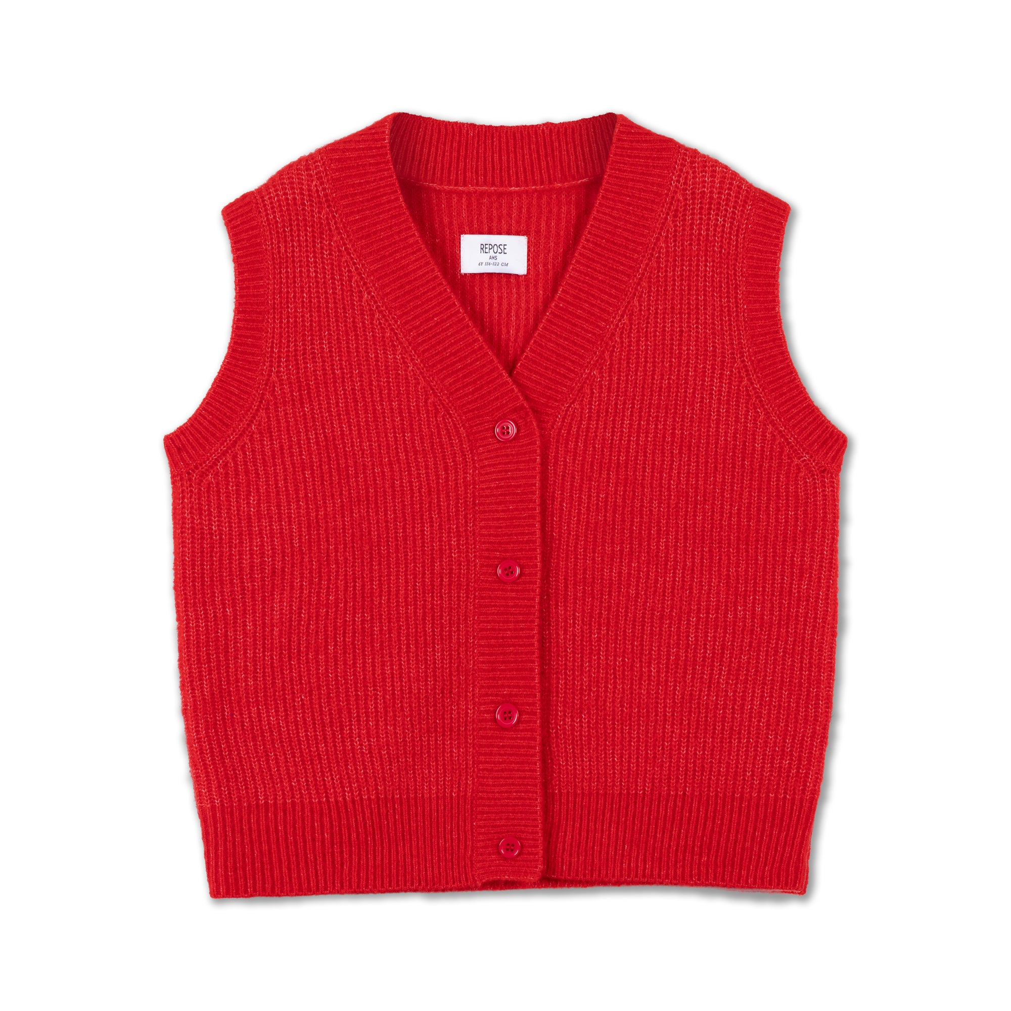 Cherry sleeveless sweater
