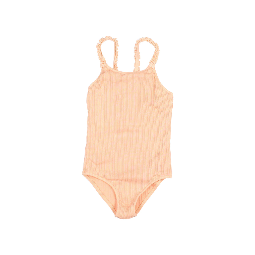 vetements durables enfants buho Maillot côtelé Apricot