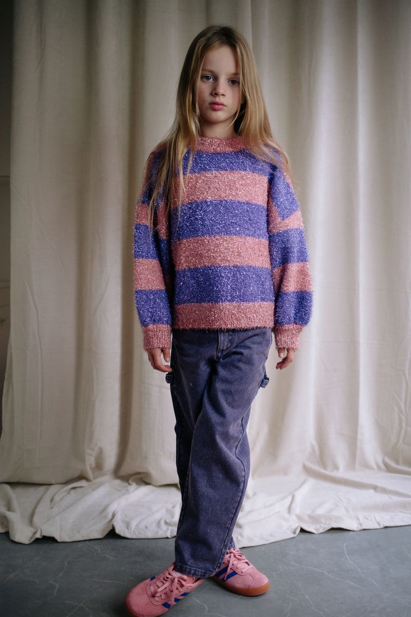 Twinkle Lushy Striped Sweater for Kids 