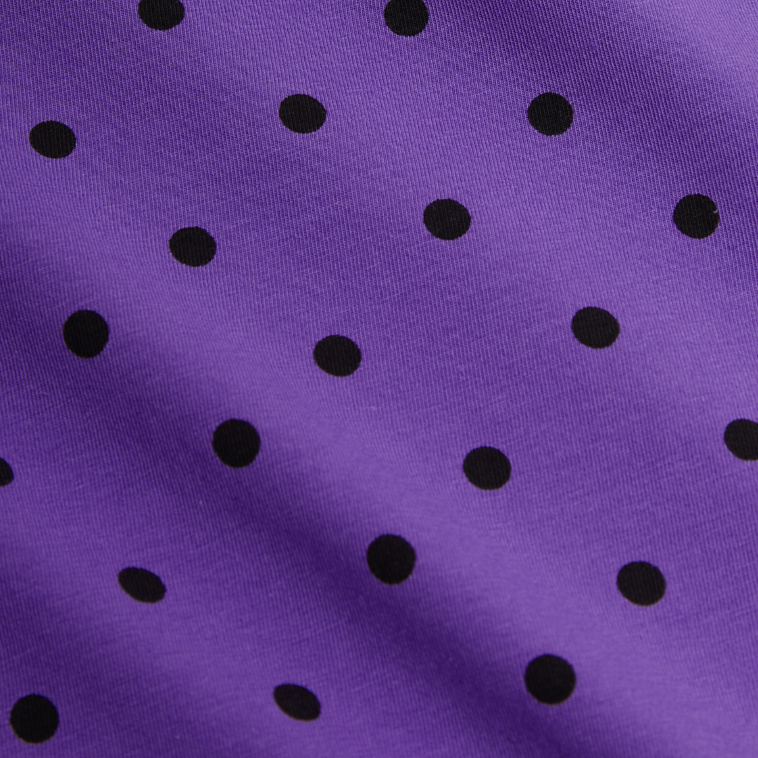 Purple polka pants