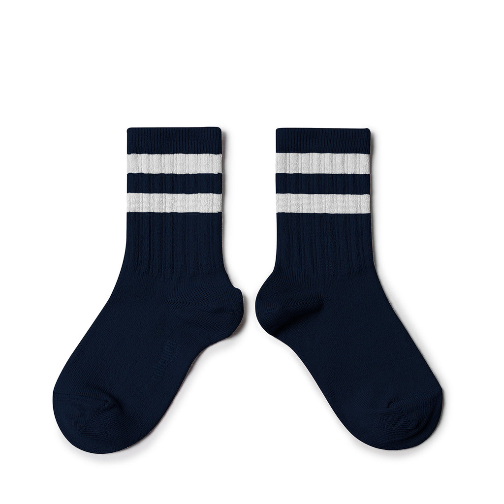 Striped ribbed sports socks - Starry Night