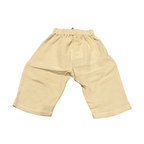 Beige muslin baby trousers