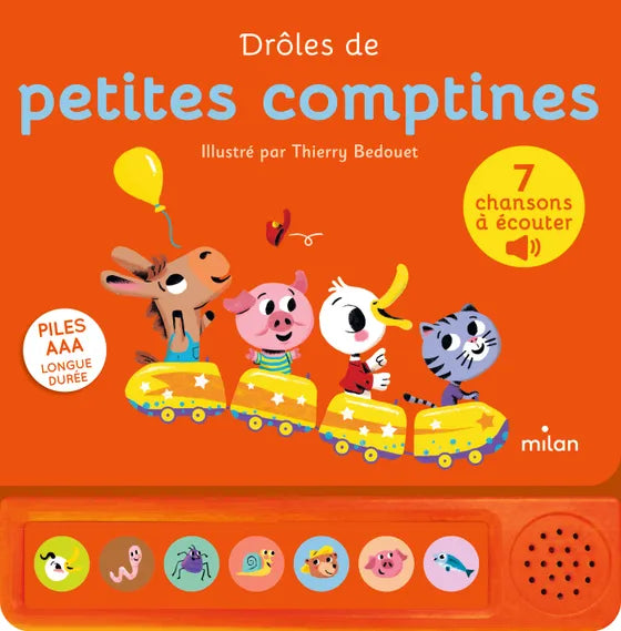 Livre sonore DROLES DE PETITES COMPTINES