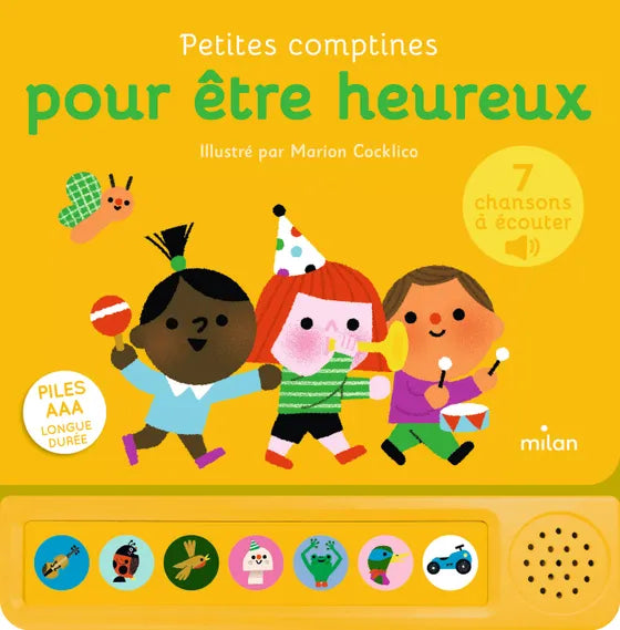 Livre sonore PETITES COMPTINES POUR ETRE HEUREUX