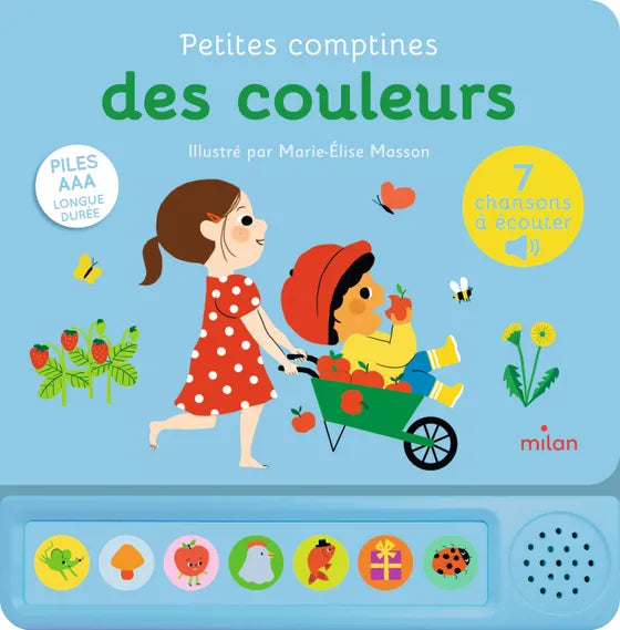 Livre sonore PETITES COMPTINES DES COULEURS