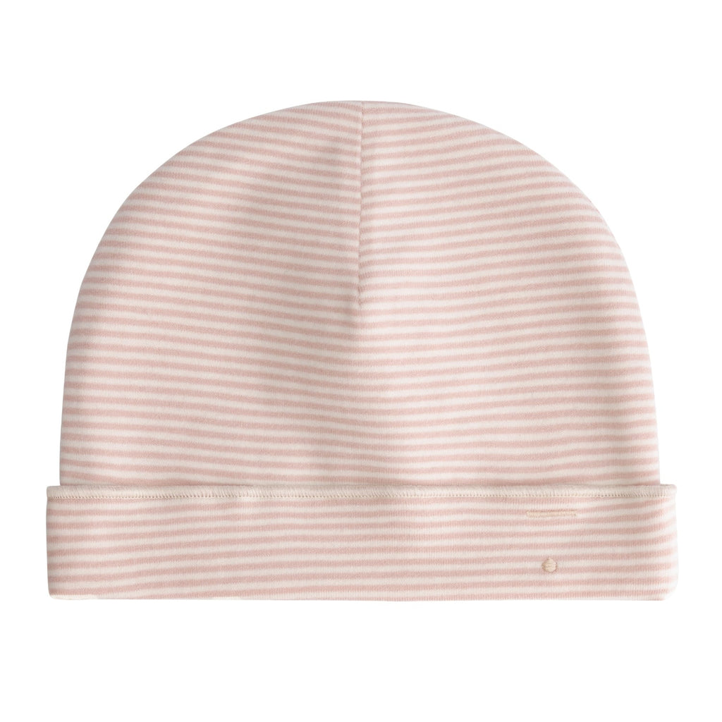 Bonnet bébé Gray Label jersey vieux rose — Little Dudes