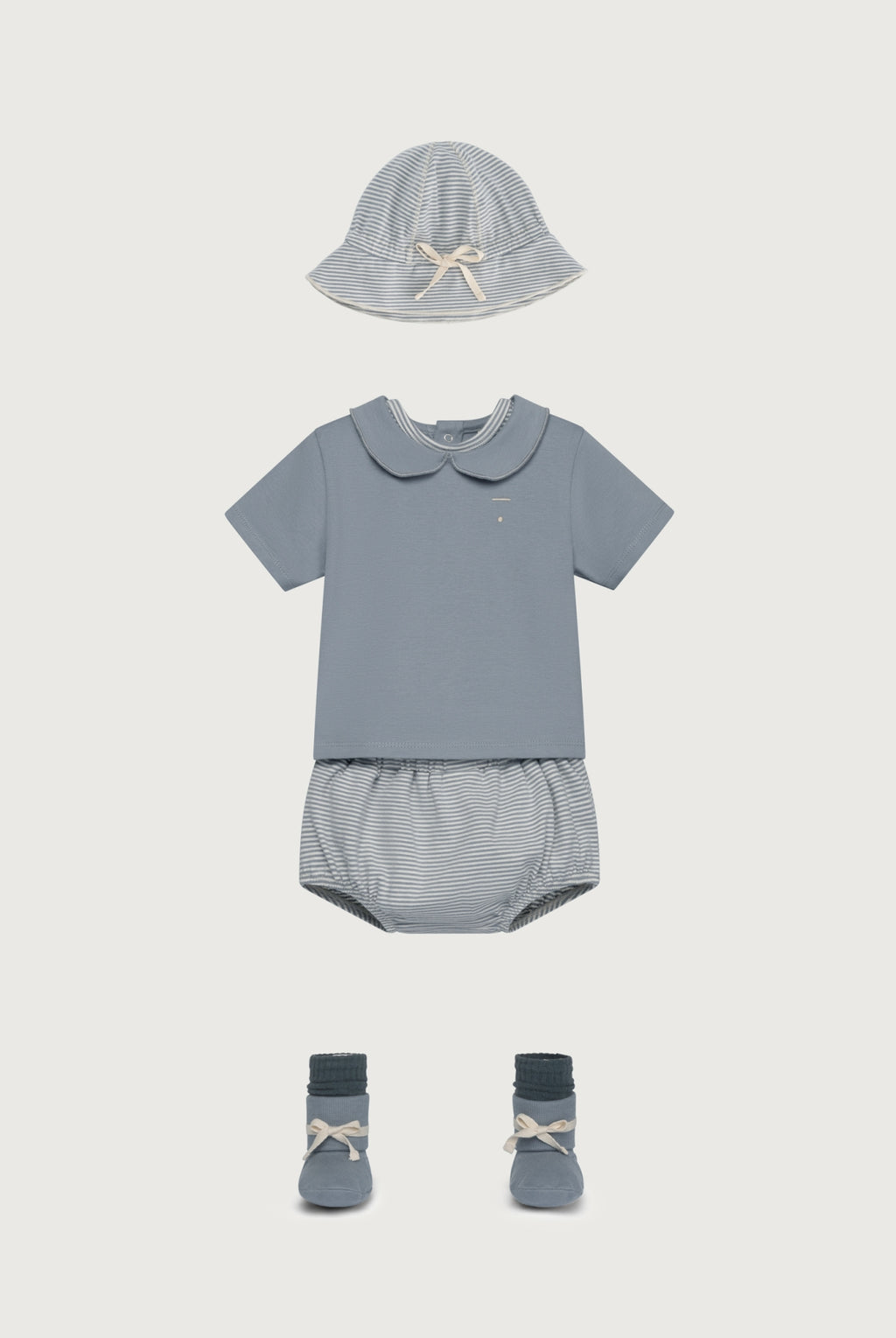 Stone Grey Baby Sun Hat