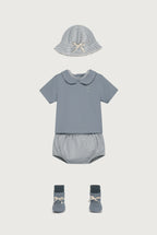 Stone Grey Baby Sun Hat