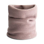 Snood tricoté rose