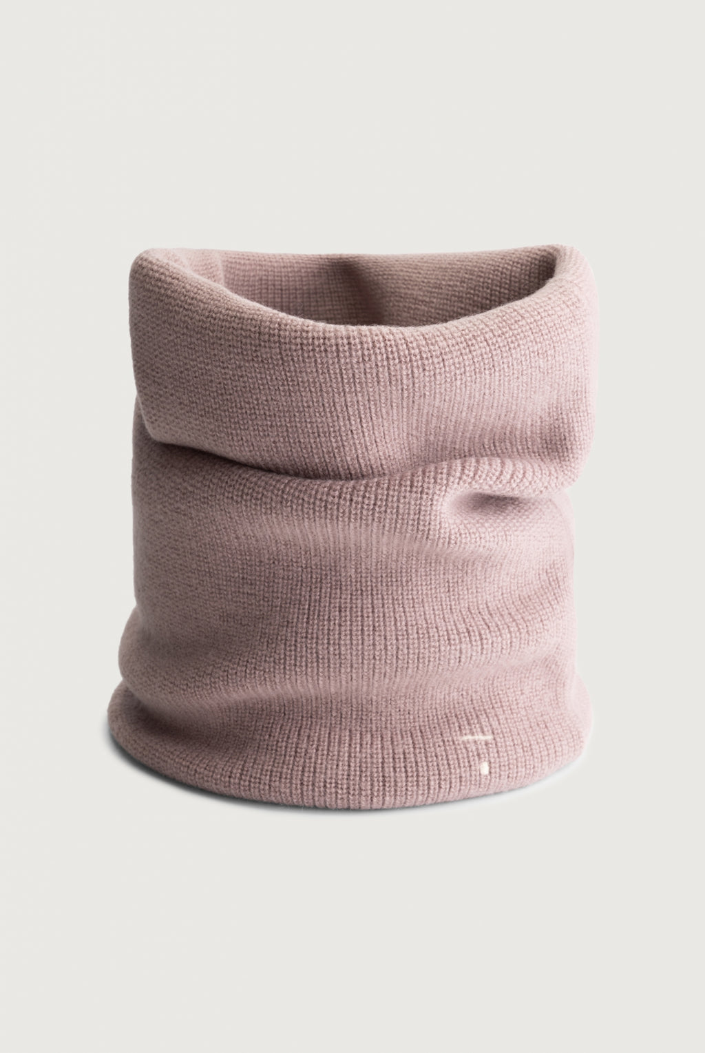 Snood tricoté rose