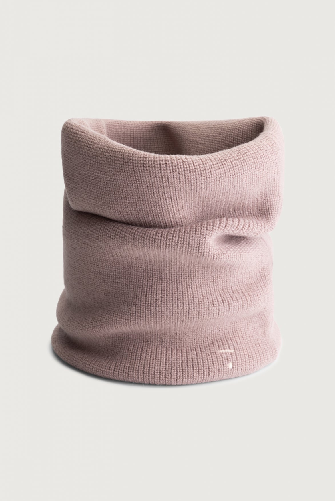 Snood tricoté rose