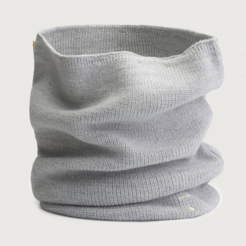 Snood tricoté gris chiné