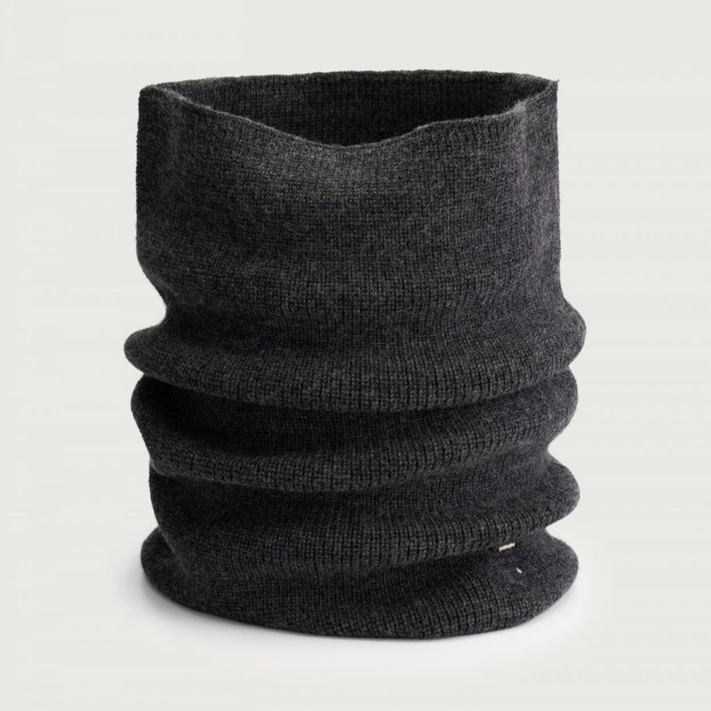 Snood tricoté noir