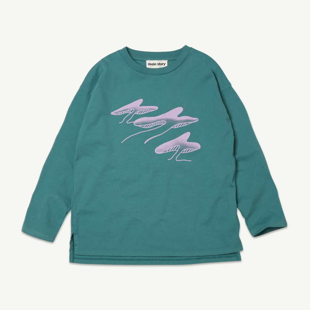 T-shirt longues manches Bleu
