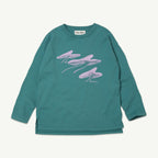 T-shirt longues manches Bleu