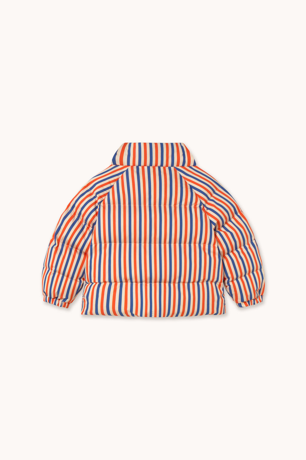 Veste Courte Matelassée à Rayures
