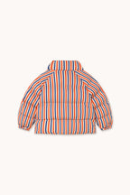Veste Courte Matelassée à Rayures
