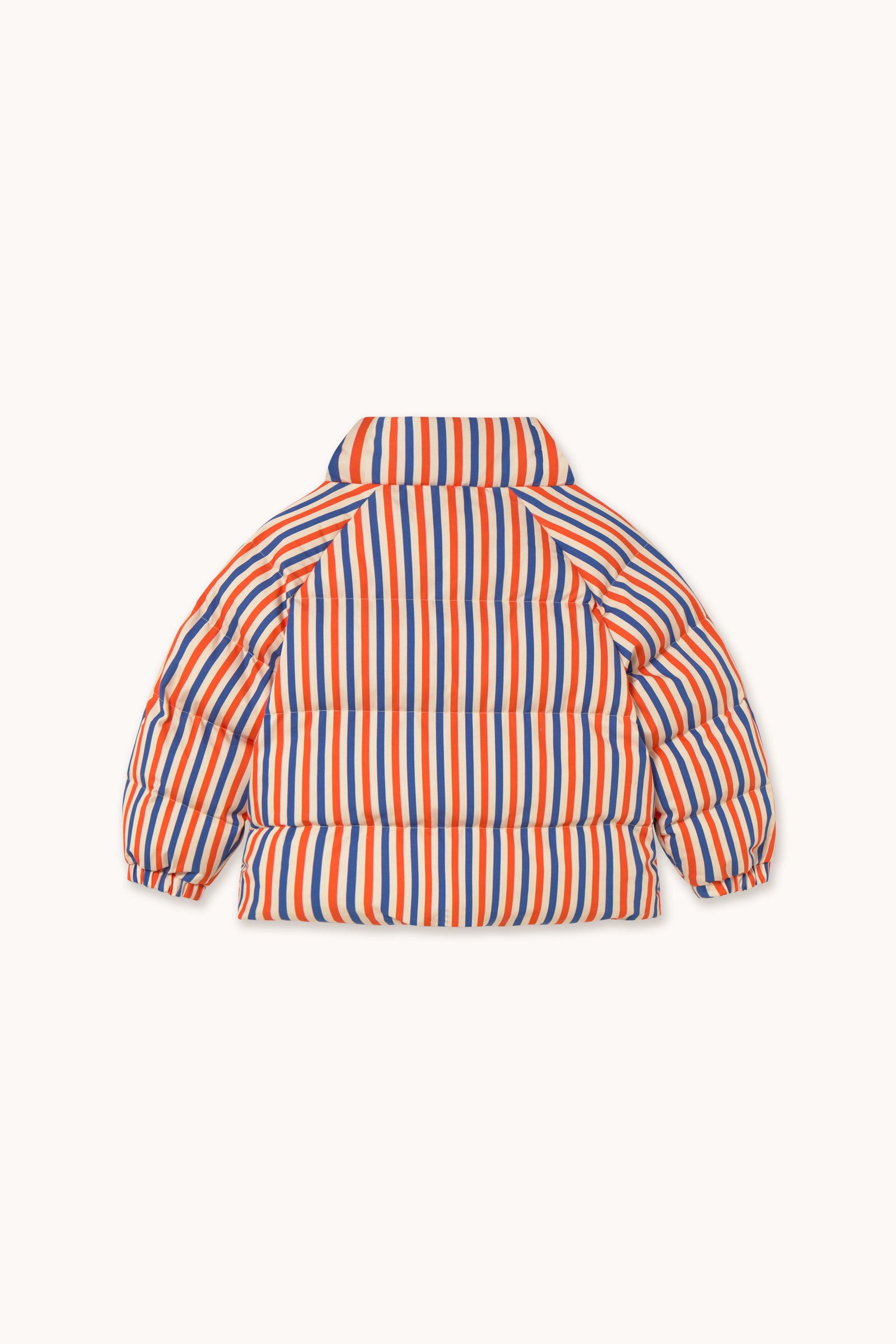 Short quilt jacket with stripes