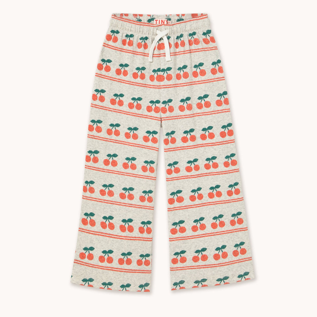 Cherry Pattern Rib Pant
