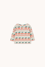 Baby ribbed cherry t-shirt