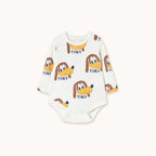 Ribbed dog pattern bodysuit