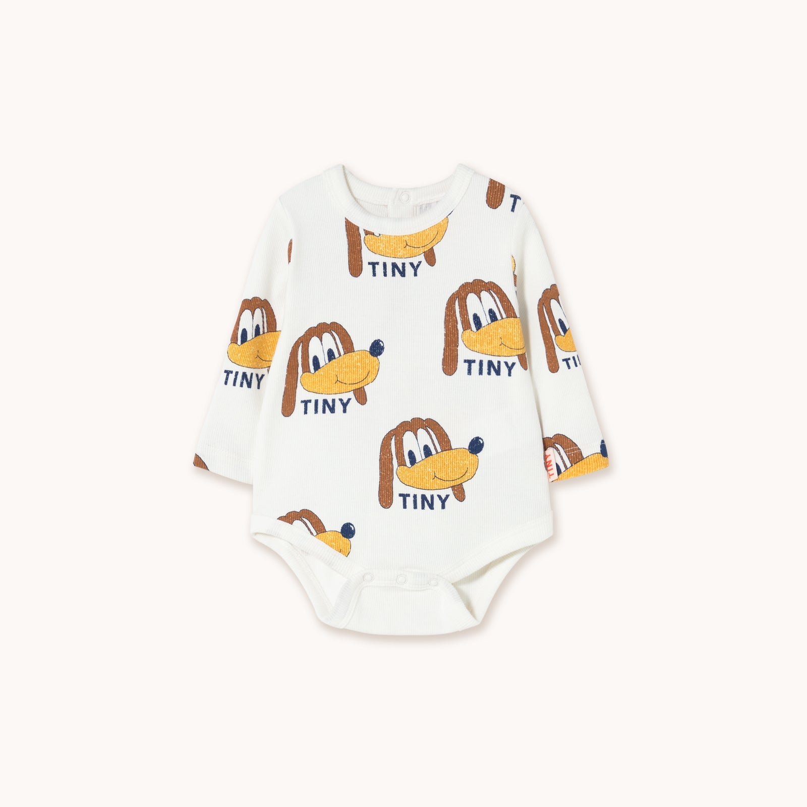 Ribbed dog pattern bodysuit
