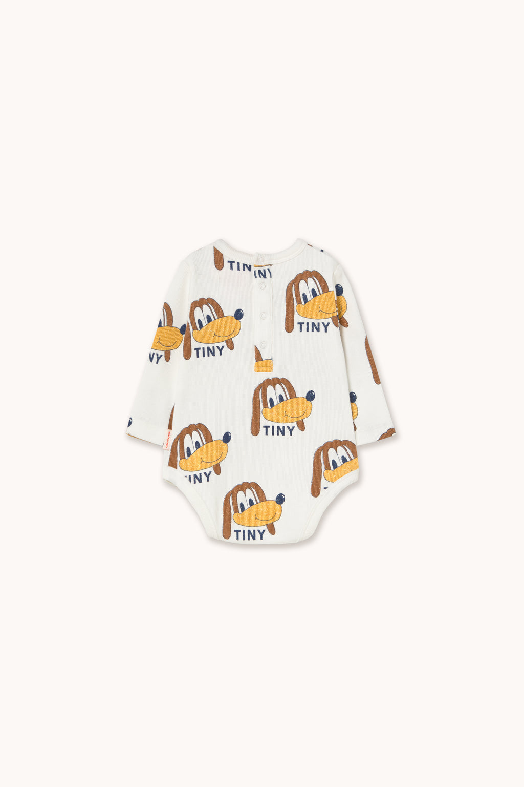 Ribbed dog pattern bodysuit