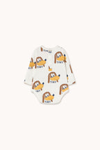 Ribbed dog pattern bodysuit