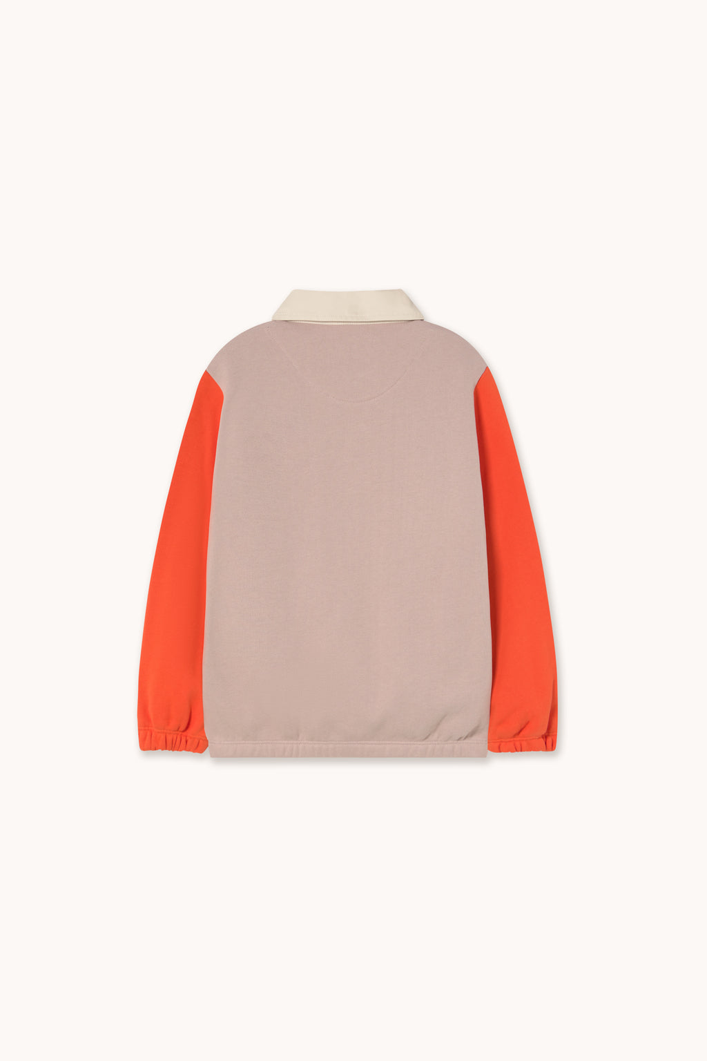Sweat à manches colorées façon polo