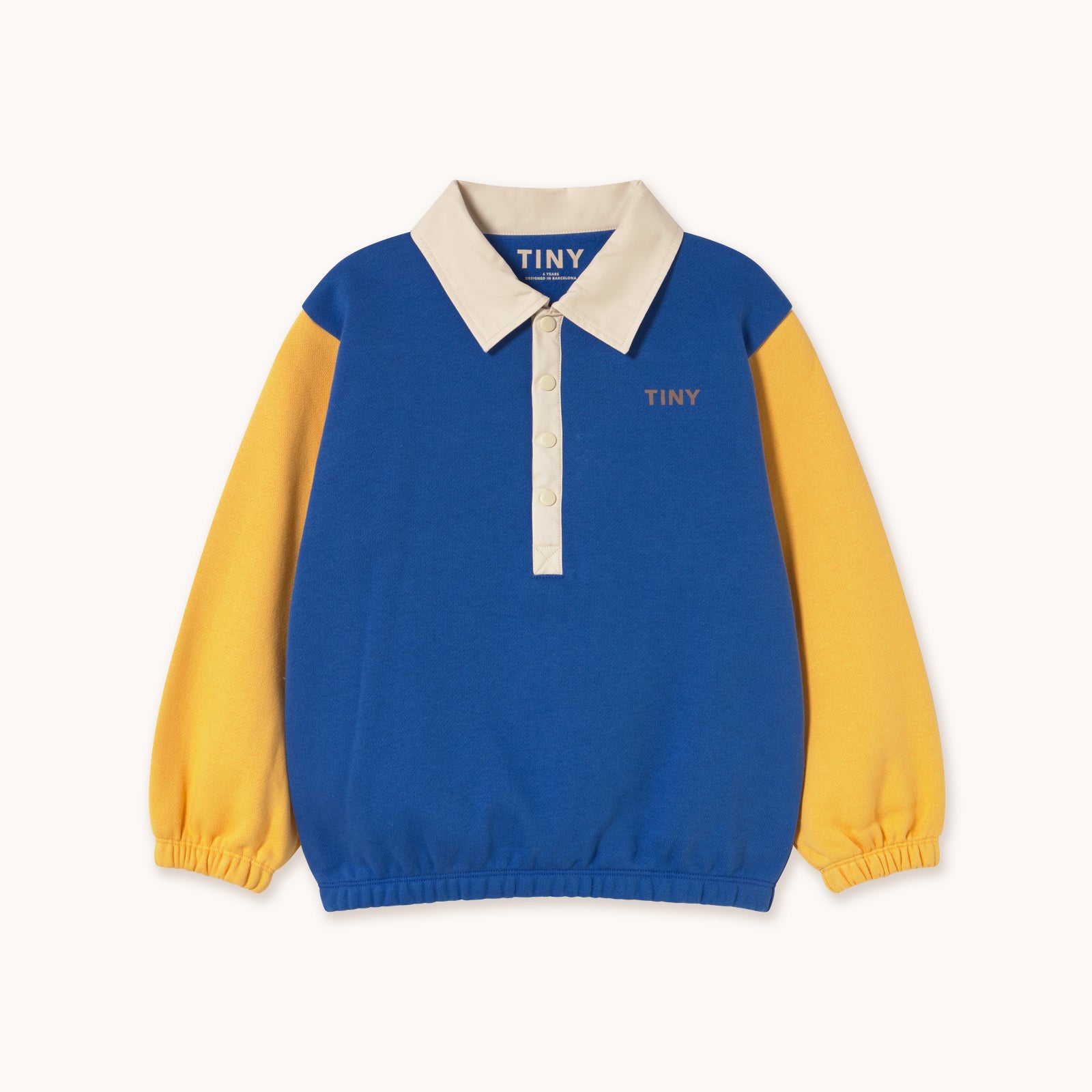 Color Block Polo Sleeve Tee