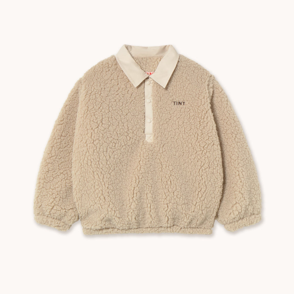 Sherpa collar sweatshirt