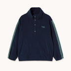 Blue Terry Crew Neck Sweatshirt