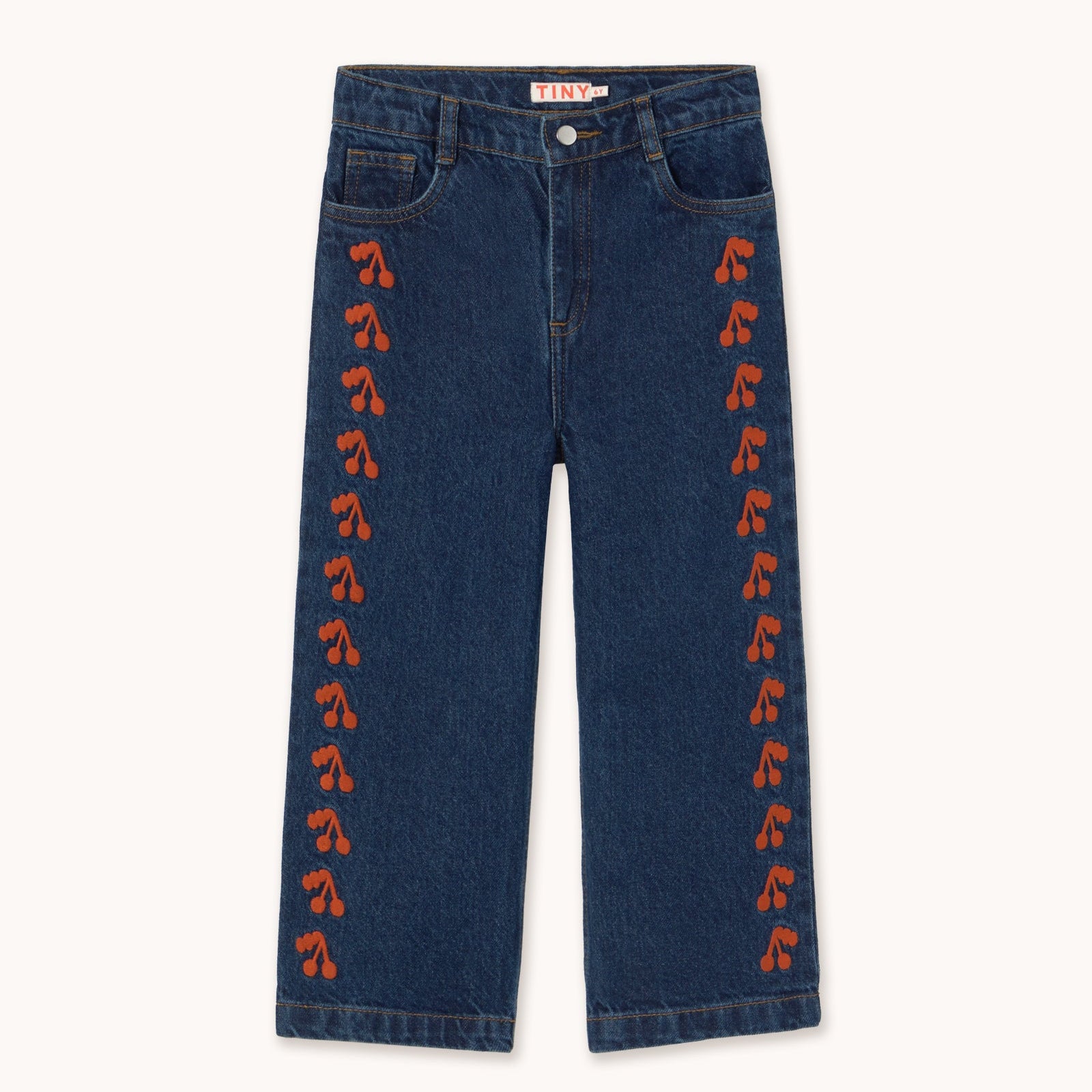Cherries Emboidered Jeans 