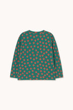 T-shirt en Maille Côtelée à Imprimé Champignons