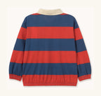 Sweat Polo Rayé Rouge dos — Little Dudes