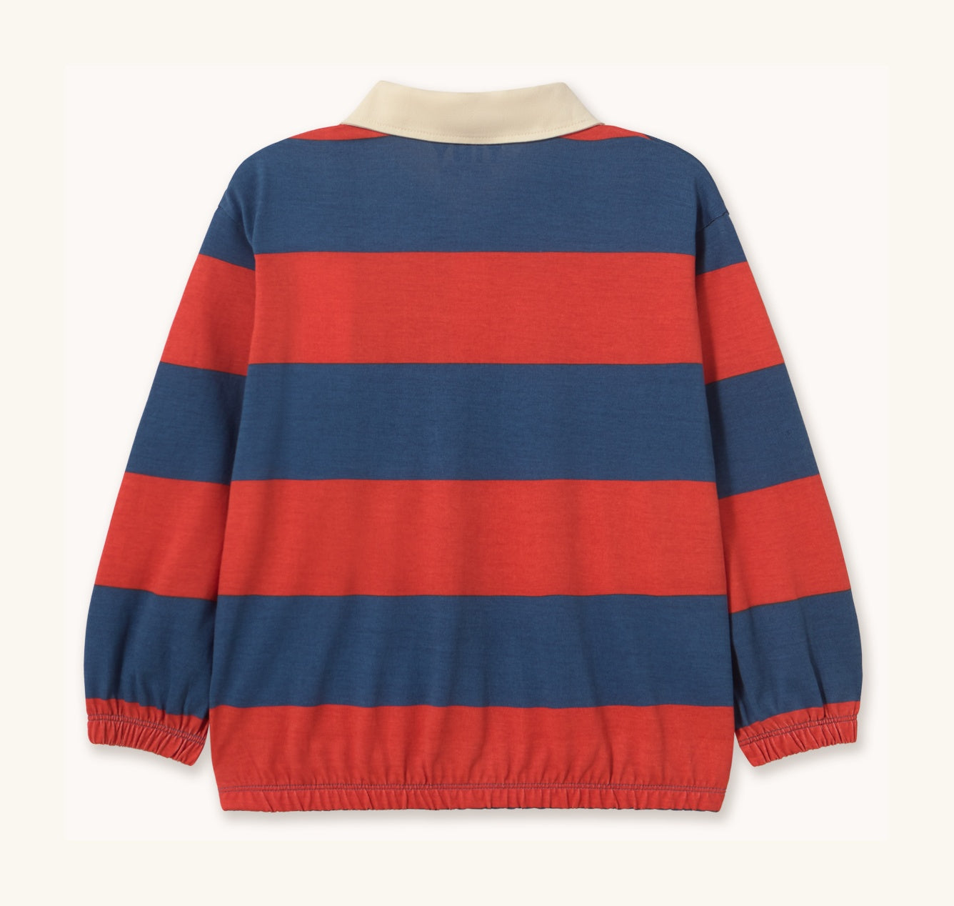 Sweat Polo Rayé Rouge dos — Little Dudes