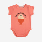 Body en Coton Bio Corail Œuf
