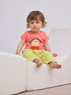 Body en Coton Bio Corail Œuf